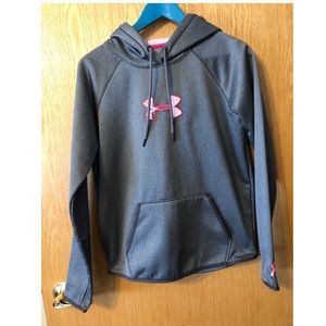 ‼️LAST CHANCE SALE ‼️ UNDER ARMOUR Women's Storm Caliber Hoodie Gray/Pink M
